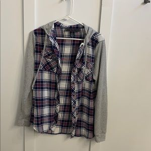 Hooded flannel